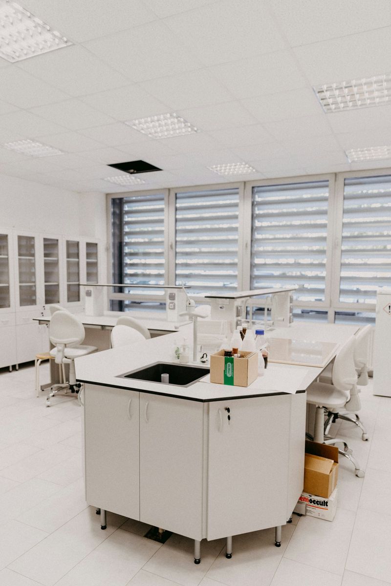 A modern, well-lit science laboratory